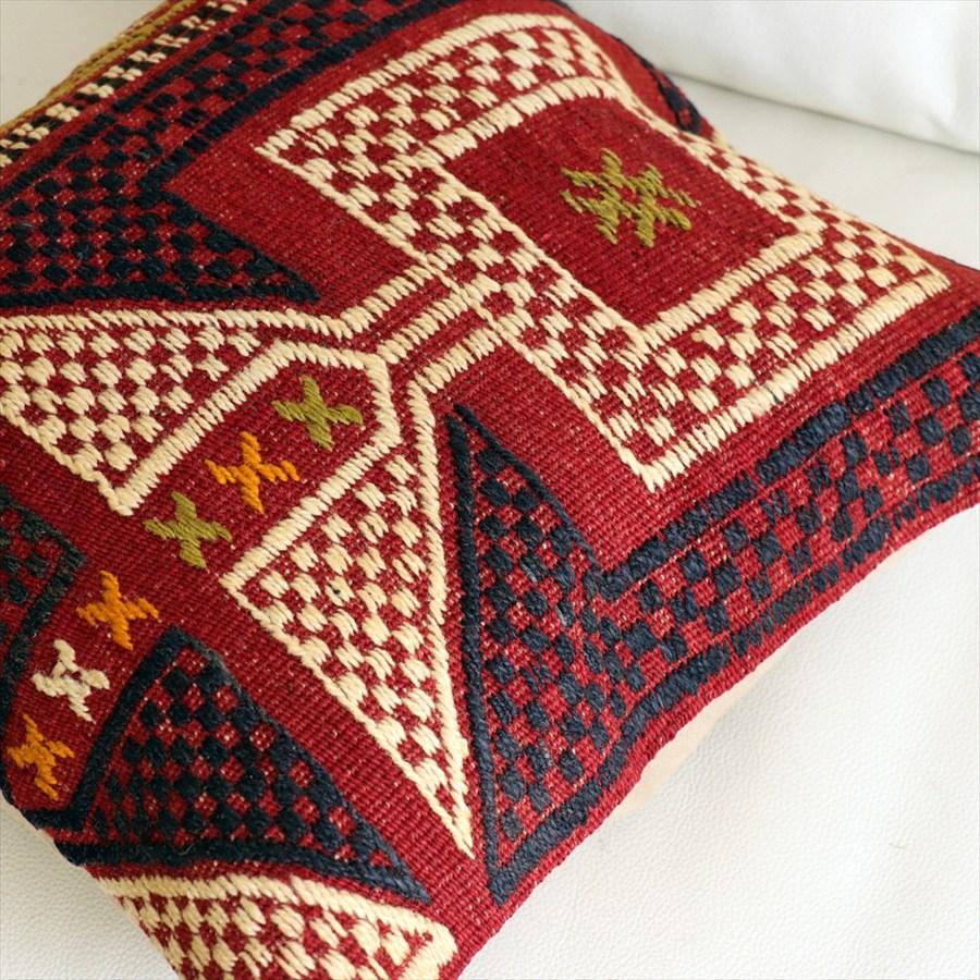 オールドキリムクッションカバー 40×40cm バルケスィル・ジジム Old Kilim Cushion |  | 02
