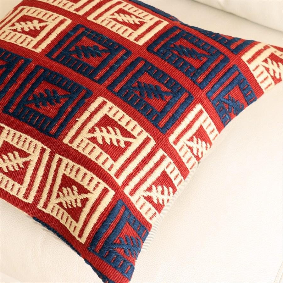 オールドキリムクッションカバー 40×40cm バルケスィル・ジジム Old Kilim Cushion |  | 02