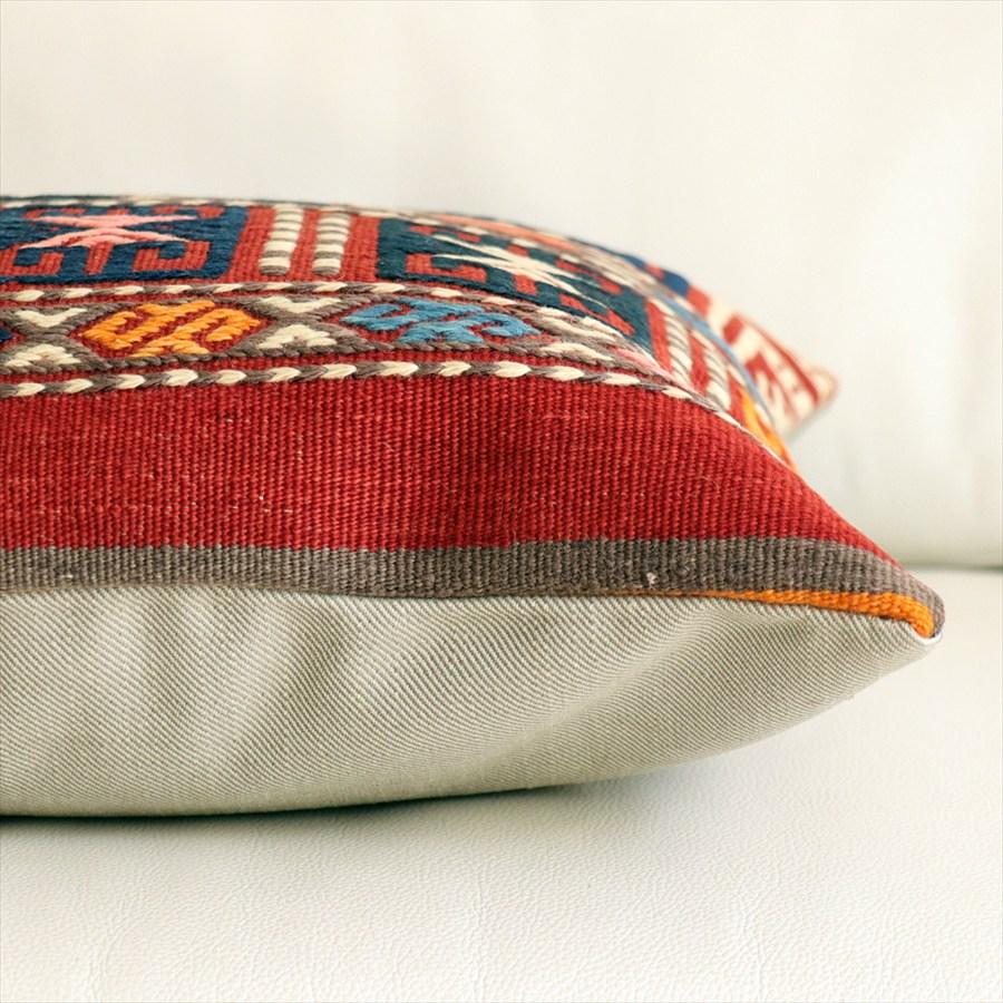 オールドキリムクッションカバー 40×40cm バルケスィル・ジジム Old Kilim Cushion |  | 04