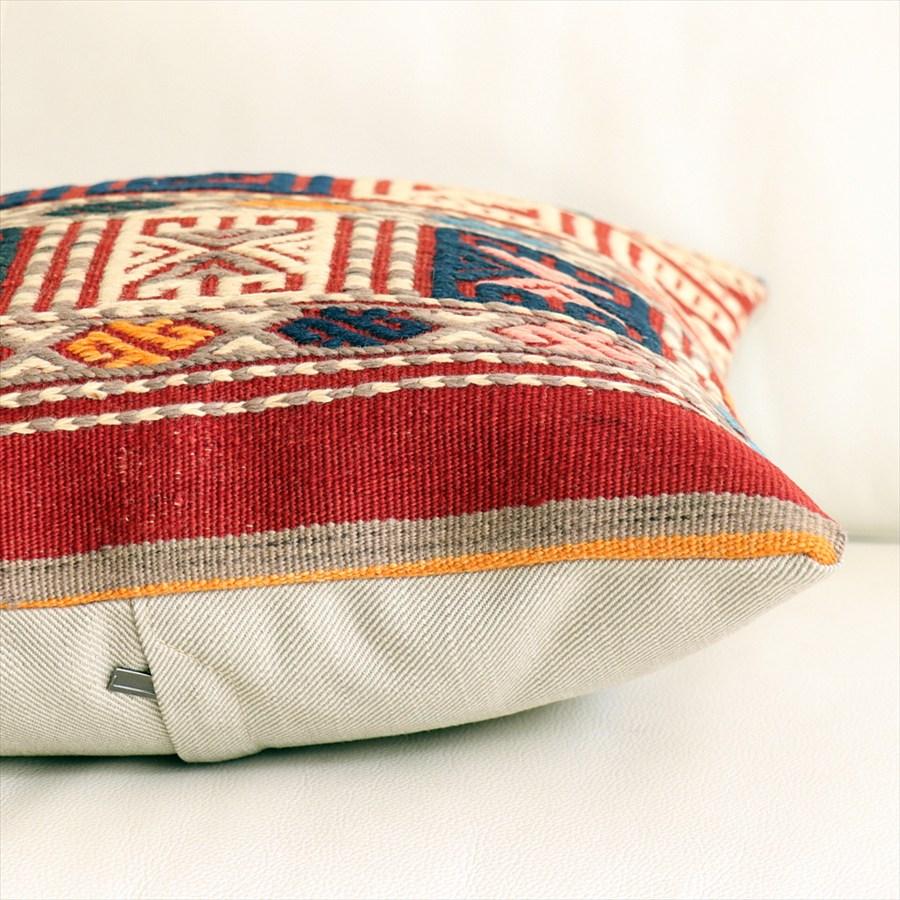 オールドキリムクッションカバー 40×40cm バルケスィル・ジジム Old Kilim Cushion |  | 04