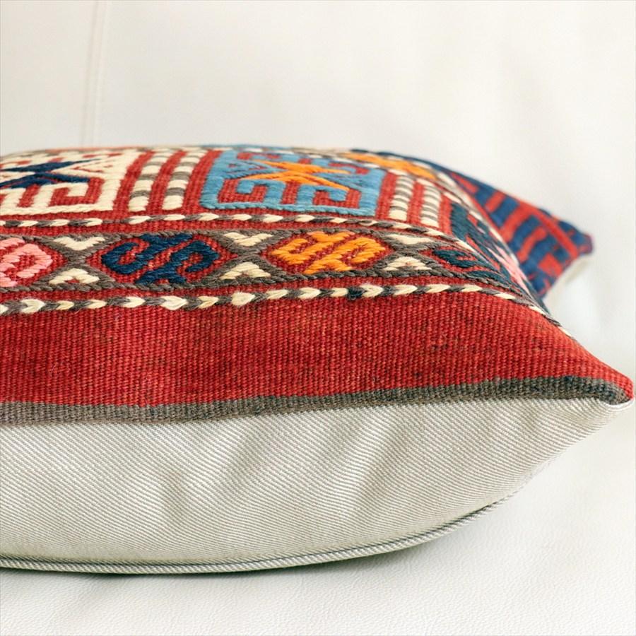 オールドキリムクッションカバー 41×41cm バルケスィル・ジジム Old Kilim Cushion |  | 04