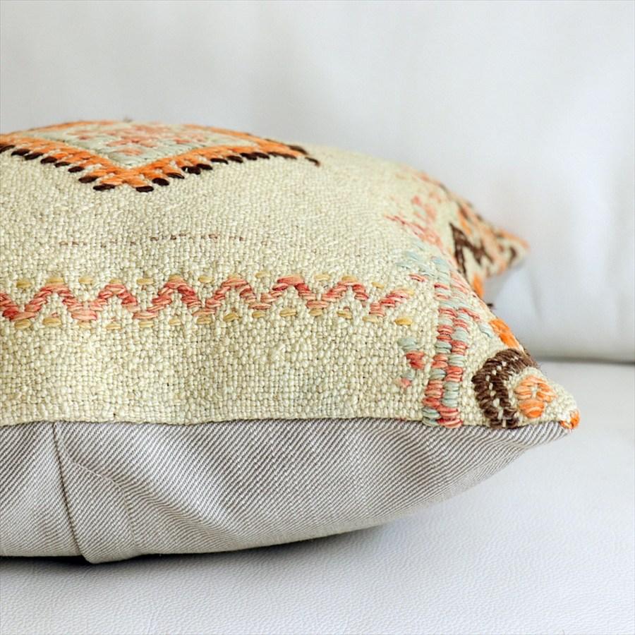 オールドキリムクッションカバー 40×40cm 刺繍のようなジジム Old Kilim Cushion |  | 04