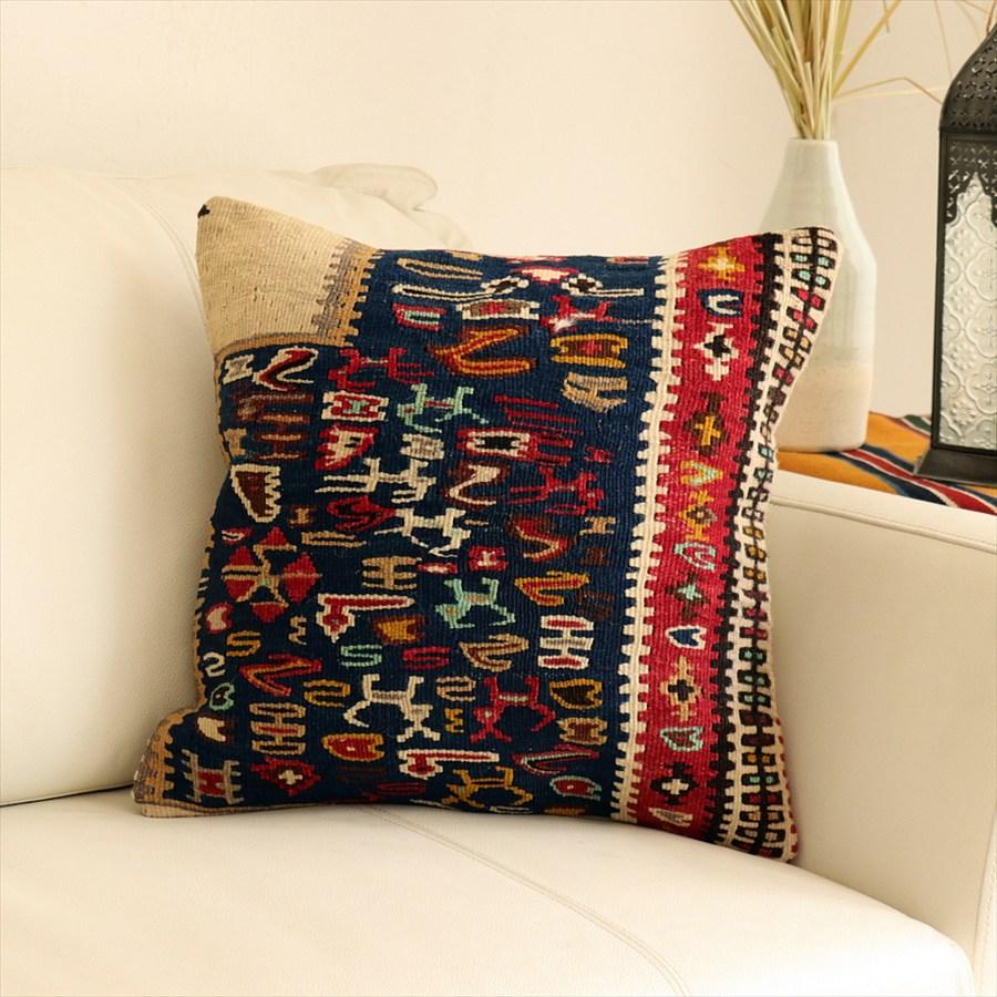 オールドキリム クッションカバー 40×40cm セネ Old Kiilim Cushion | 