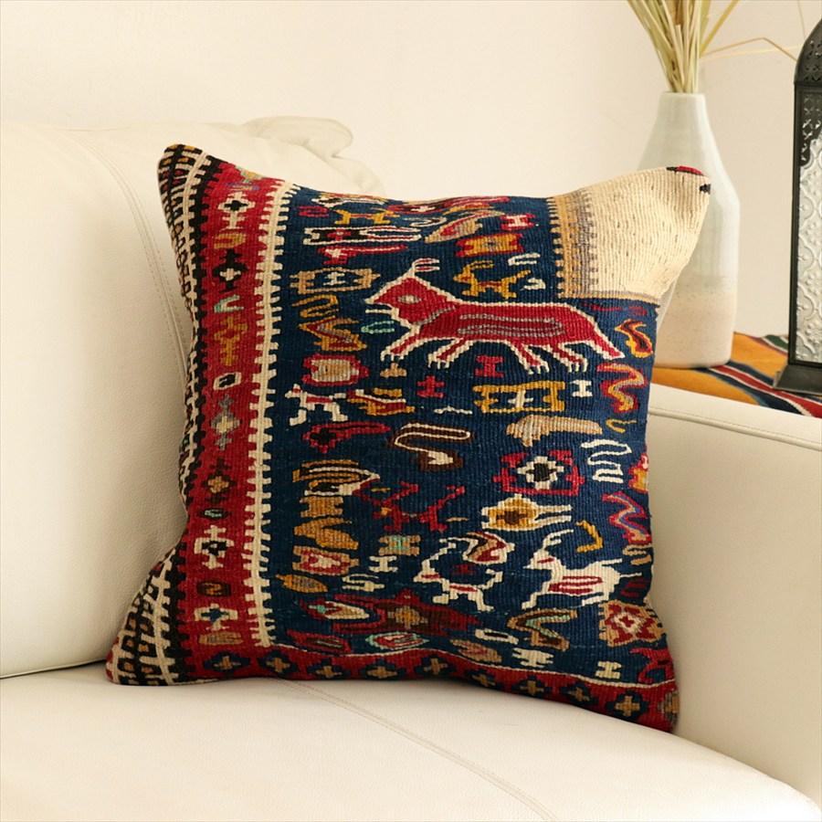 オールドキリム クッションカバー 40×40cm セネ Old Kiilim Cushion | 