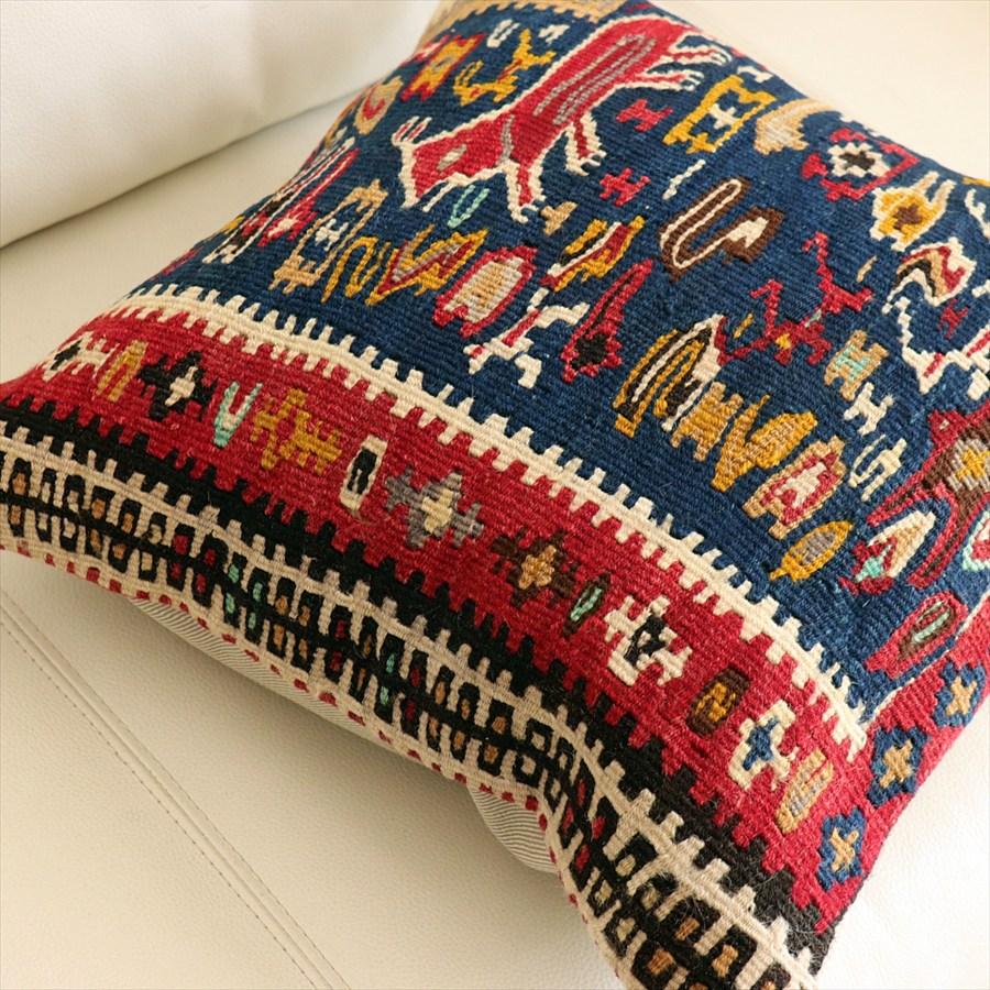 オールドキリム クッションカバー 40×40cm セネ Old Kiilim Cushion |  | 01