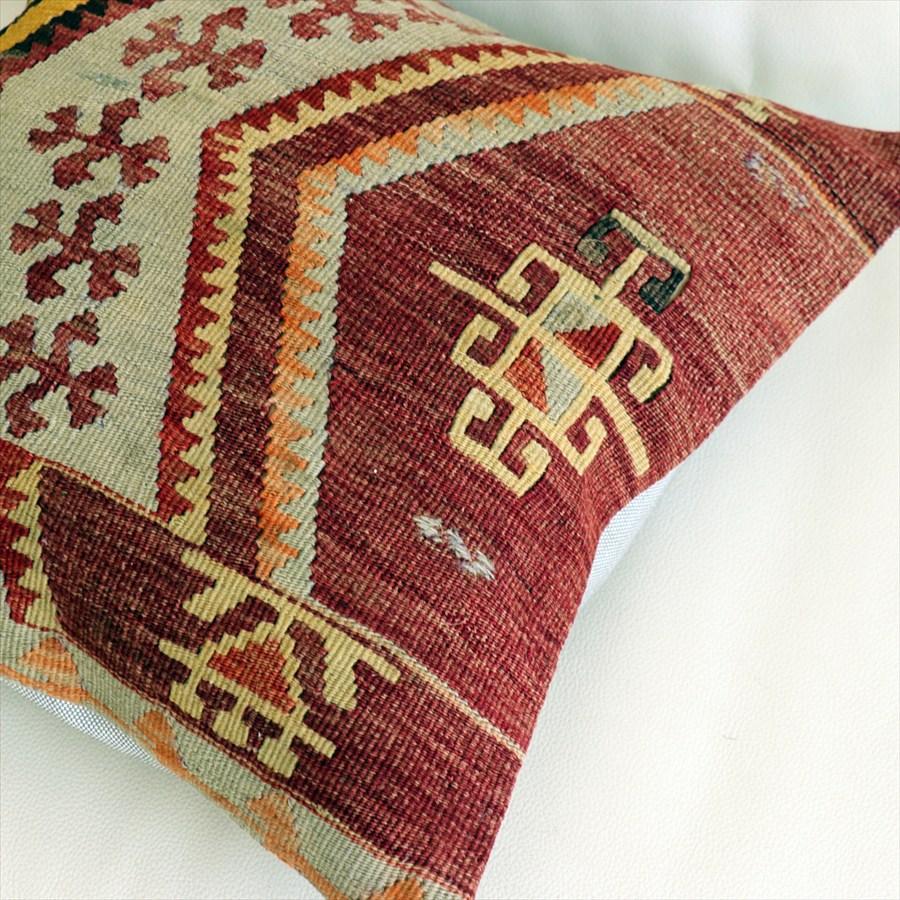オールドキリムクッションカバー 40×39cm シワス・チフカナットキリム Old Kiilim Cushion |  | 02