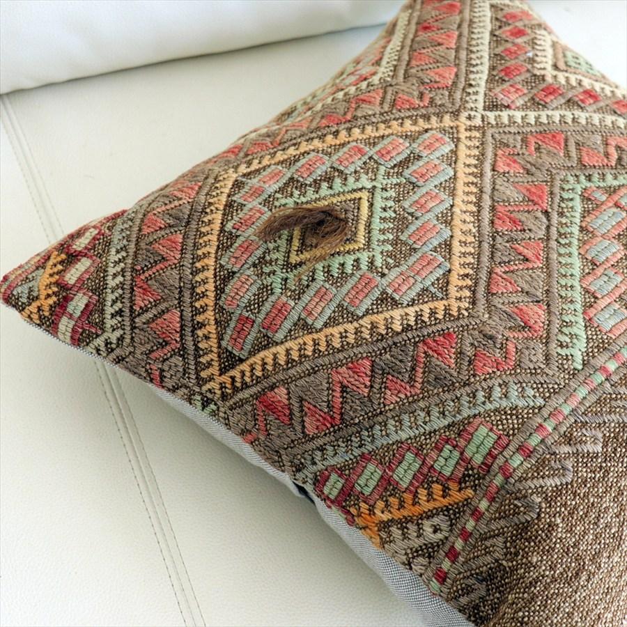 オールドキリムクッションカバー 40×40cm 刺繍のようなジジム Old Kilim Cushion |  | 01