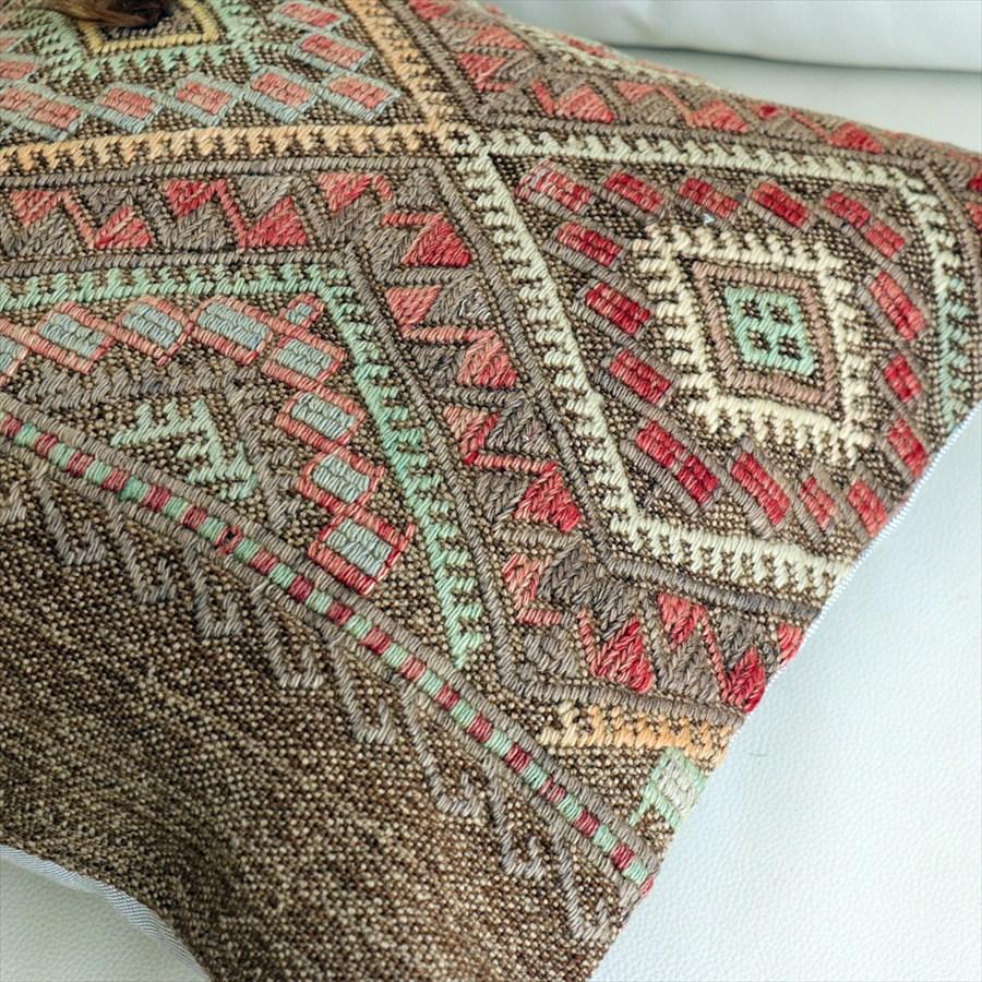 オールドキリムクッションカバー 40×40cm 刺繍のようなジジム Old Kilim Cushion |  | 02