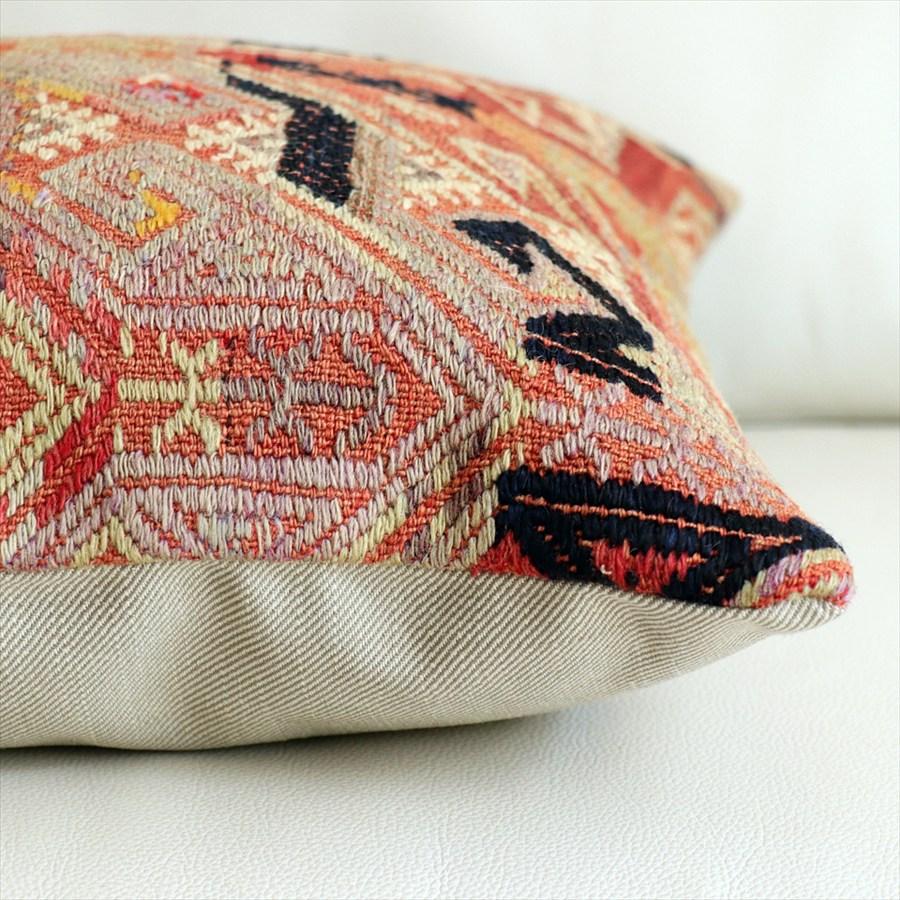 オールドキリムクッションカバー 40×40cm 刺繍のようなジジム Old Kilim Cushion |  | 04