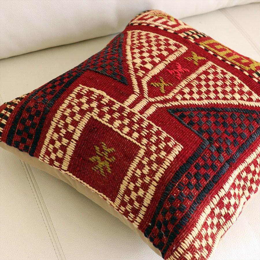 オールドキリムクッションカバー 40×40cm バルケスィル・ジジム Old Kilim Cushion |  | 01