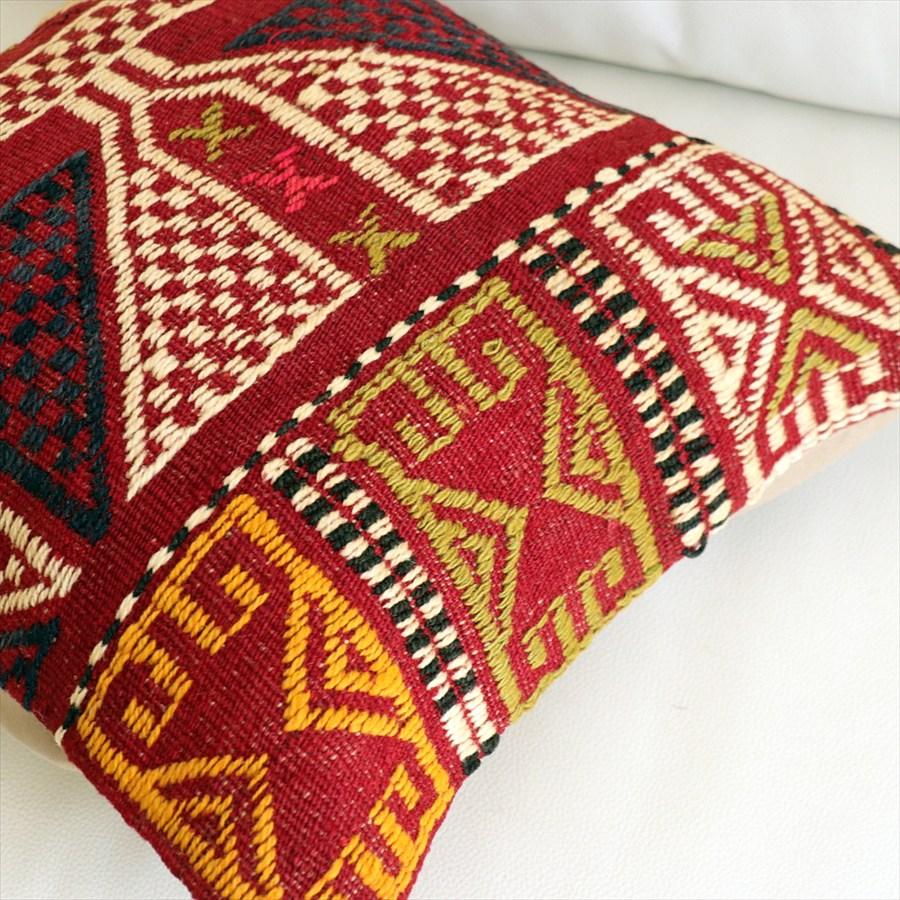 オールドキリムクッションカバー 40×40cm バルケスィル・ジジム Old Kilim Cushion |  | 02