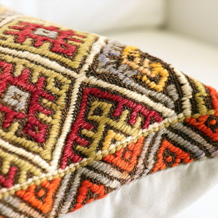 オールドキリム クッションカバー 40×39cm ひし形のジジム Old Kiilim Cushion |  | 03
