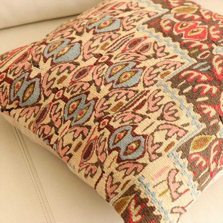 オールドキリム クッションカバー 41×41cm セネ・アラベスク模様 Old Kiilim Cushion |  | 01