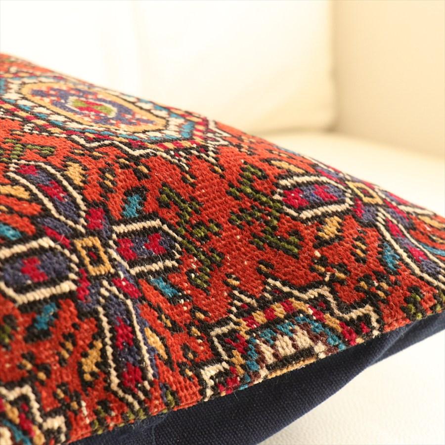 クッションカバー ヴィンテージ パイル織り 絨毯 45×45cm トルクメン ヤムート レッド Old Carpet Cushion |  | 03