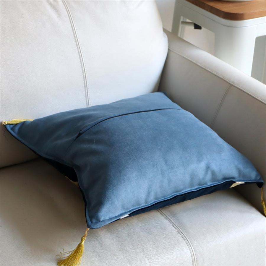 シュニール素材 モザイククッションカバー 45cmサイズ パッチワーク |  | 02