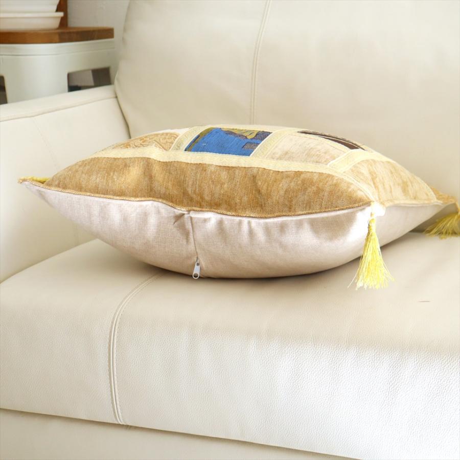 シュニール素材 モザイククッションカバー 45cmサイズ パッチワーク |  | 02