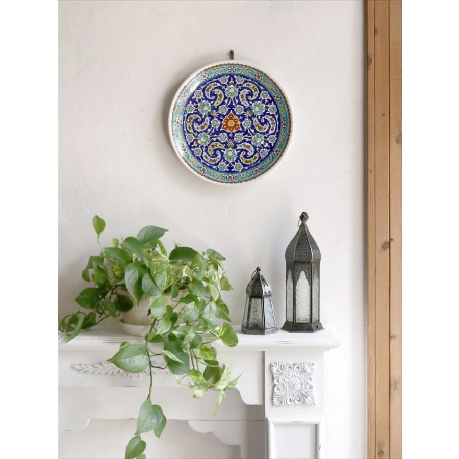 作家物 トルコ 陶器ヴィンテージ*オーナメント プレート*ハンドペイント 手描き 作家物 トルコ 陶器ヴィンテージ*オーナメント プレート*ハンド