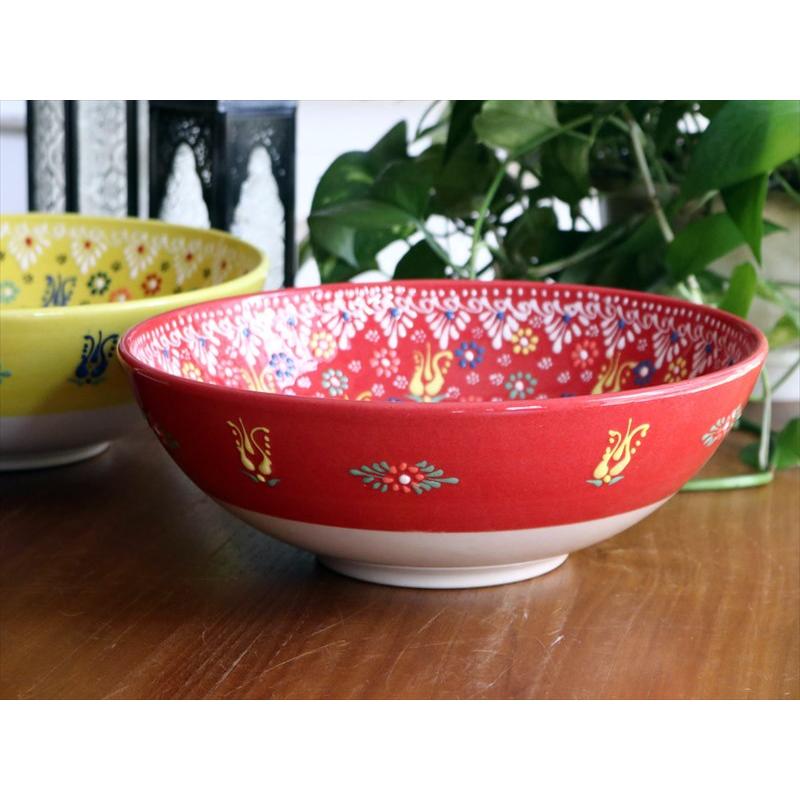 置物 トルコ製 丸いボール形手描き陶器