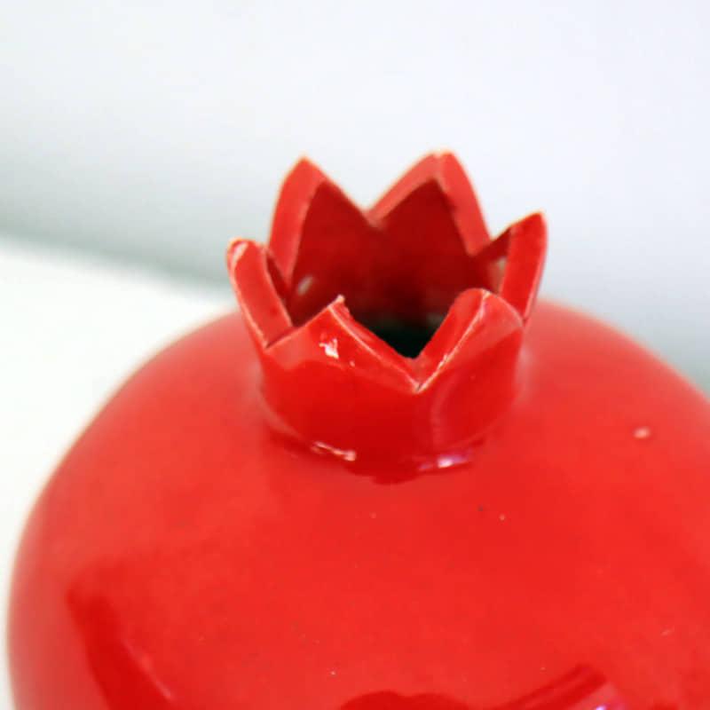 トルコ陶器 赤いザクロ Sサイズ 高さ8×直径7cm 石榴 一輪挿し 花瓶 | ブランド登録なし | 02