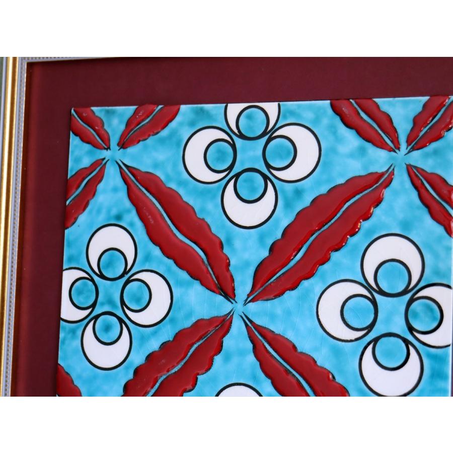トルコ陶器 手書きタイル 1枚額 H31×W31×D2.5cm チントマニ Turkish Hand Paint Tile |  | 02