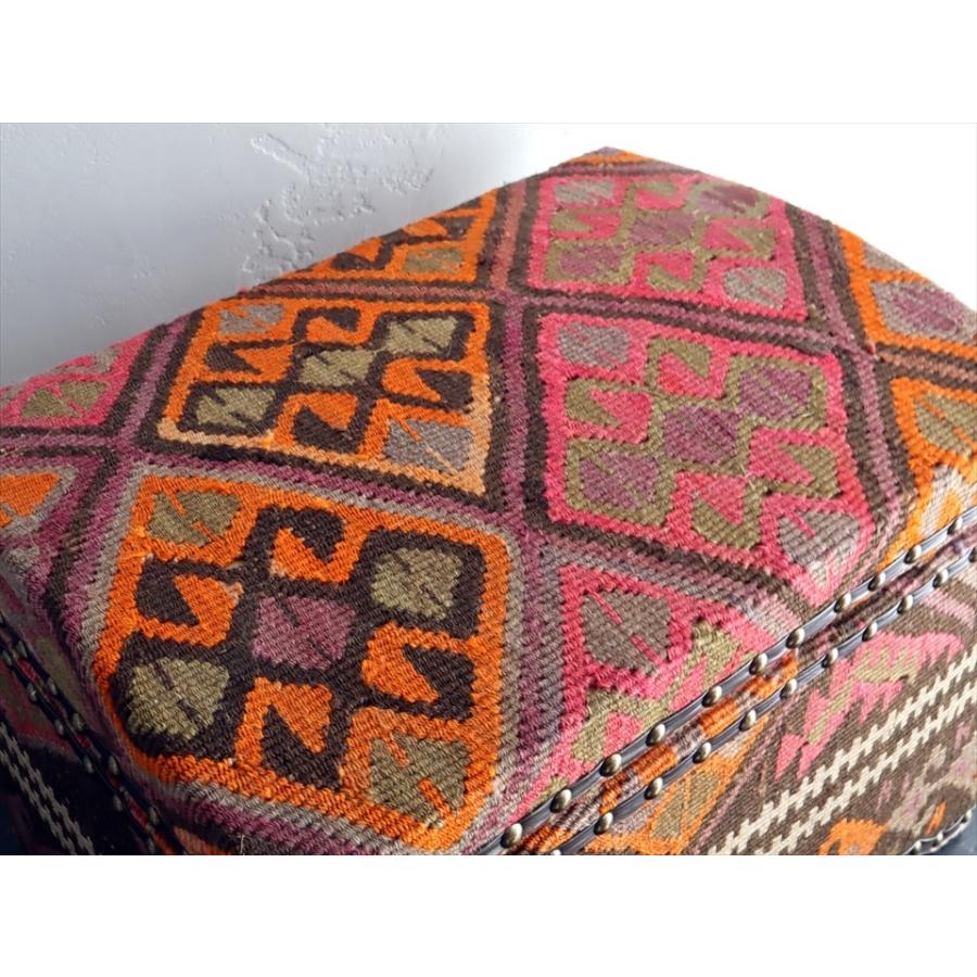 オールドキリム木製家具 宝箱Ｌサイズカルス W46.5xH35xD35cm | ブランド登録なし | 03