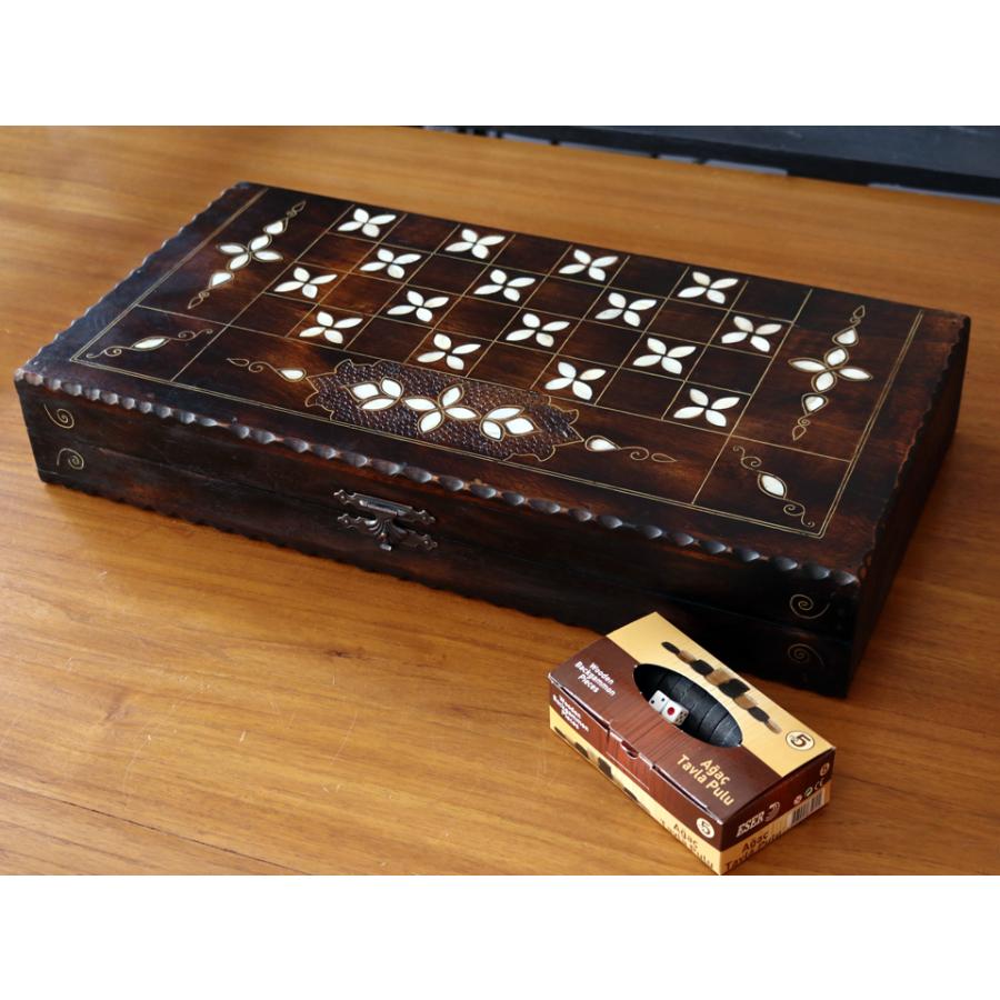 バックギャモン Backgammon 折り畳み式 螺鈿模様 チェス バックギャモン Backgammon 折り畳み式 螺鈿模様 チェス