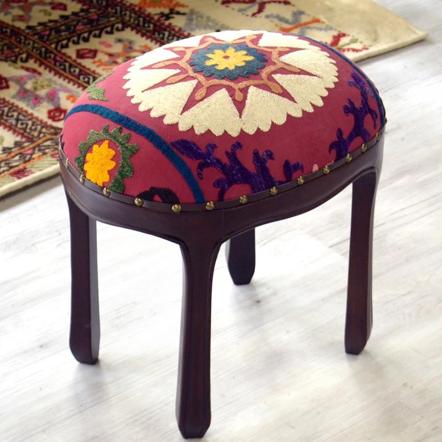 オールドスザンニ木製家具スツール オットマン オーバル40cm×30cm 高さ42.5cm | ブランド登録なし