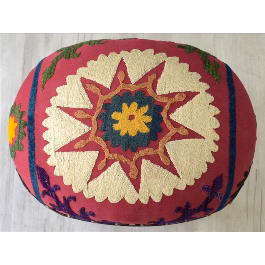 オールドスザンニ木製家具スツール オットマン オーバル40cm×30cm 高さ42.5cm | ブランド登録なし | 01