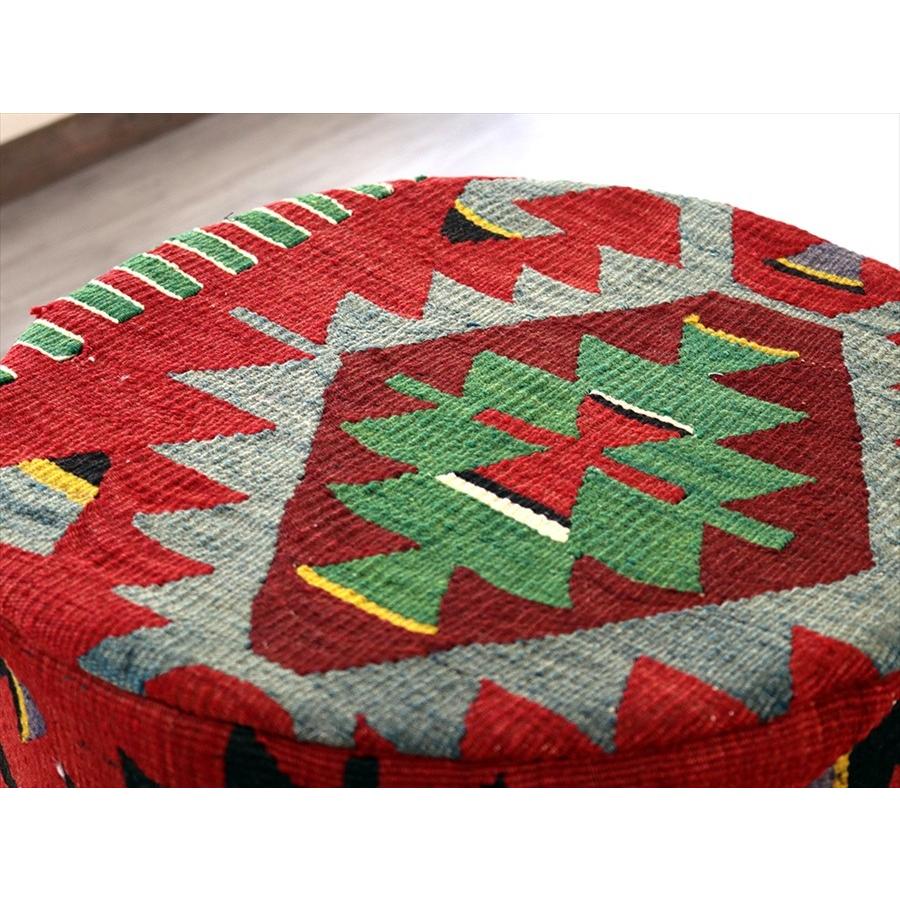 オールドキリムプフ シリンダー Old Kilim Pouf Cylinder イーブルアイ