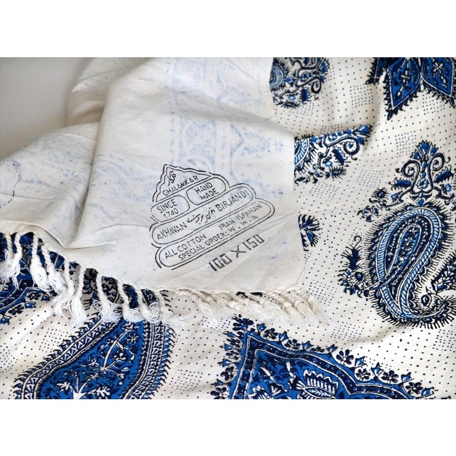 ペルシャ更紗 イラン手染め布/148x98cm ソファカバー テーブルクロス