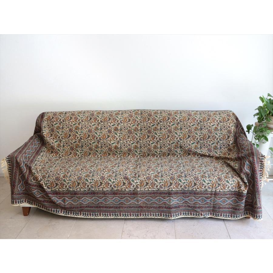 ペルシャ更紗 ガラムカール 228×149cm アンティークデザイン フラワー