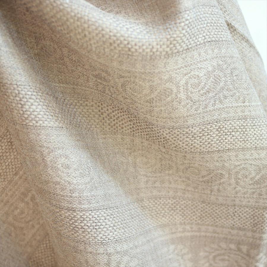 手織りのカシミアストール大判サイズ 198x72cm グレージュ/水色 | ブランド登録なし | 06