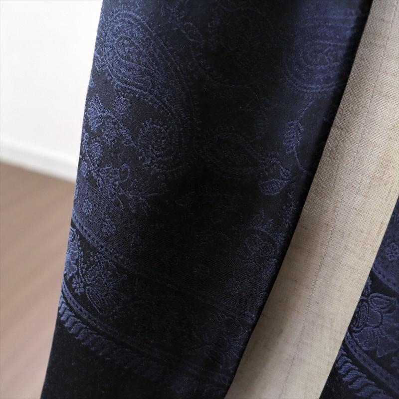 大判ストール 光沢あるジャガード織り 薄手ペイズリー トルコデザイン　ブラック　黒 | ブランド登録なし | 03