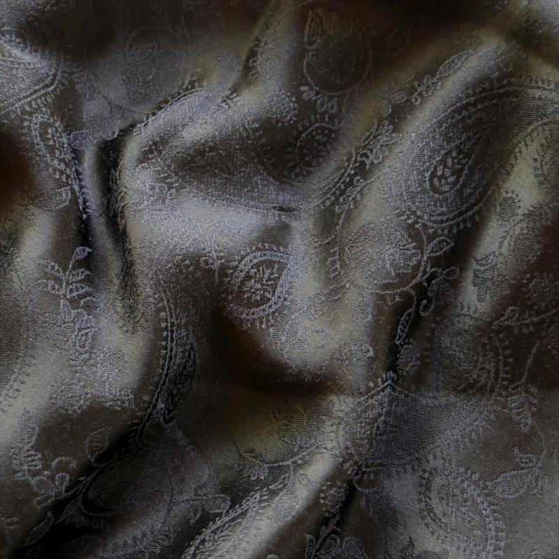 大判ストール 光沢あるジャガード織り 薄手ペイズリー トルコデザイン　ブラック　黒 | ブランド登録なし | 04