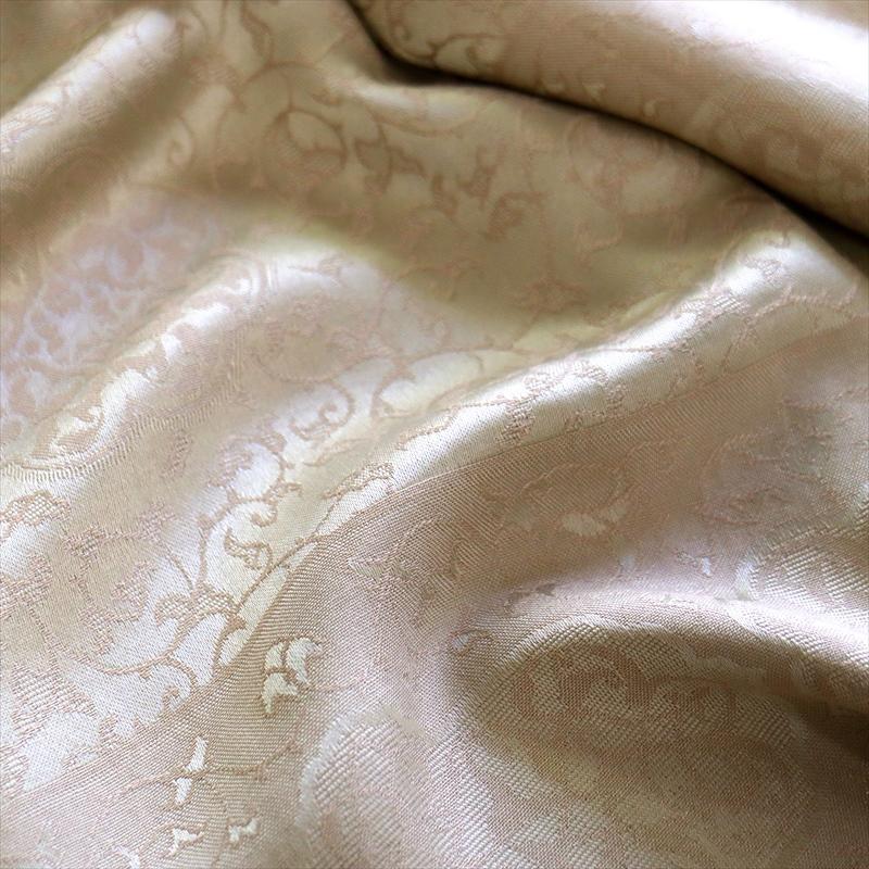 大判ストール 光沢あるジャガード織り 薄手キャメルベージュ　アラベスク　トルコデザイン | ブランド登録なし | 04