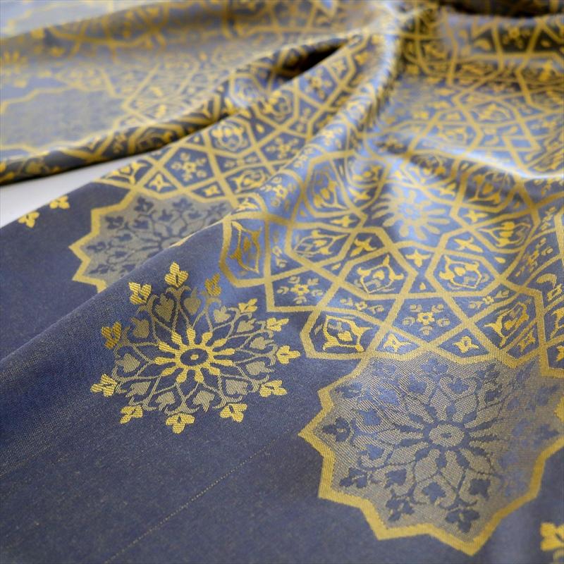 大判ストール 光沢あるジャガード織り 薄手グレー　イエロー　ジオメトリックパターン　トルコデザイン | ブランド登録なし | 04