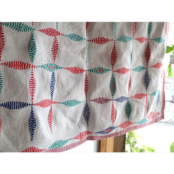 インド カンタ刺繍・パッチワーク/ラリーキルト 古布 インド カンタ刺繍・パッチワーク/ラリーキルト 古布