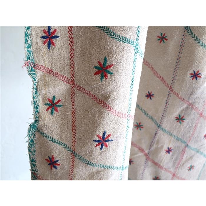 インド カンタ刺繍・パッチワーク/ラリーキルト 古布 インド カンタ刺繍・パッチワーク/ラリーキルト 古布