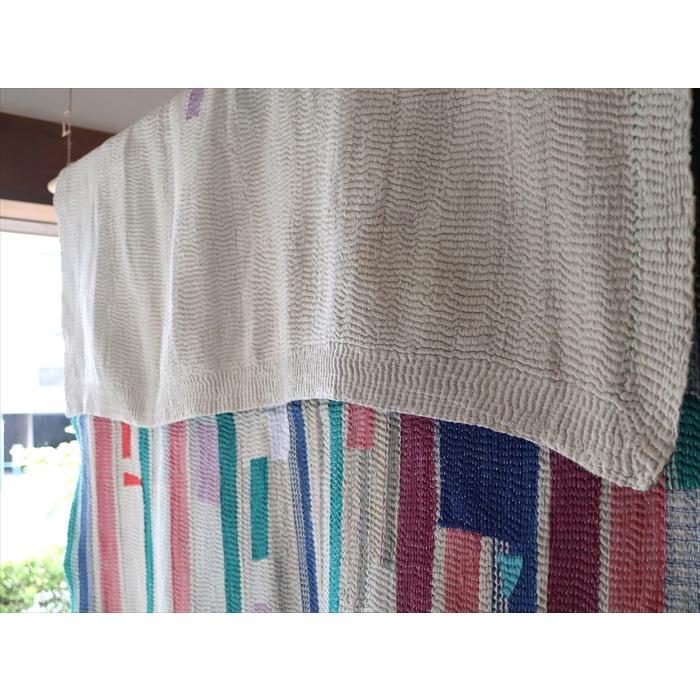 インド カンタ刺繍・パッチワーク/ラリーキルト 古布・ヴィンテージ  