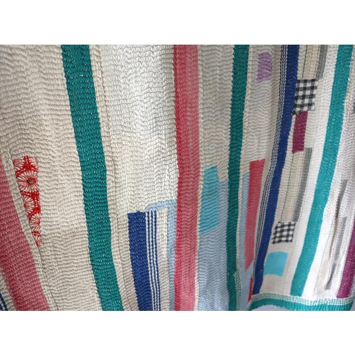 インド製ヴィンテージカンタ52 ラリーキルト ブルー ネイビー グリーン