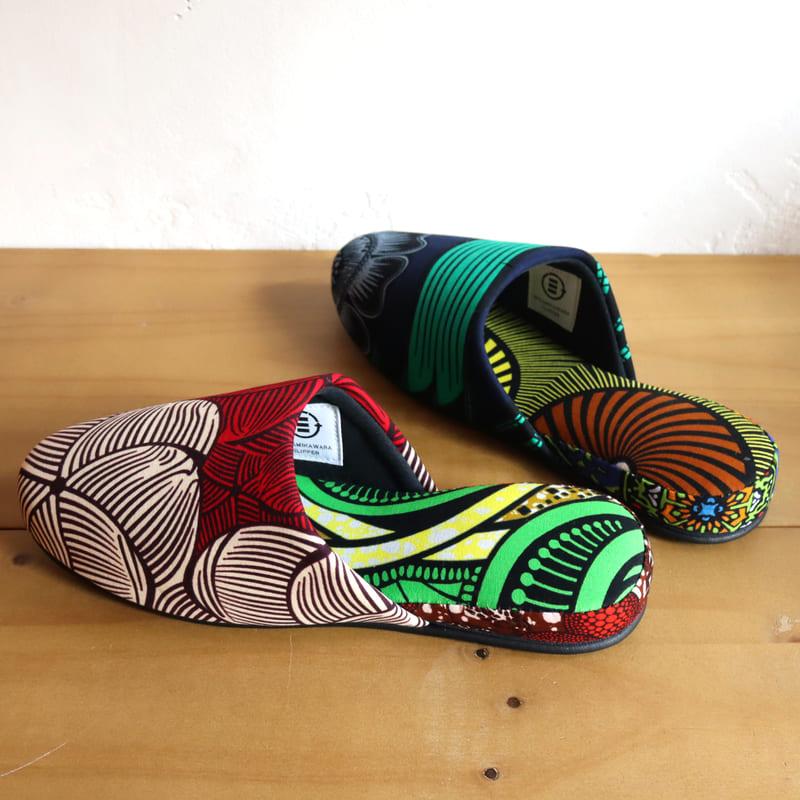 パーニュ布スリッパ 25.5-28cm Lサイズ 南河原スリッパ/ African wax print textile 現品 | ブランド登録なし | 02
