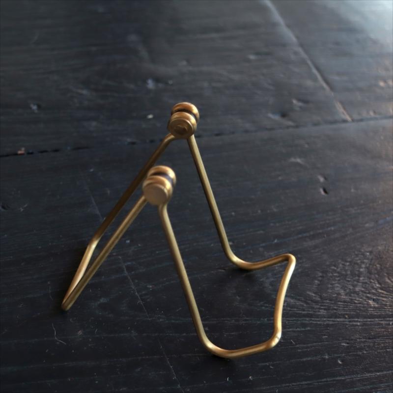 BRASS ミニイーゼル Sフォールディング 折りたたみ　カードスタンド |  | 02