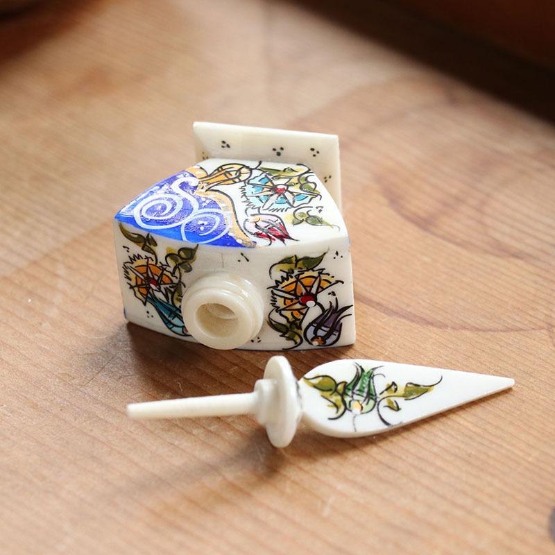 キャメルボーン ハンドペイントのインク瓶 チューリップ　トルコ雑貨 | ブランド登録なし | 03