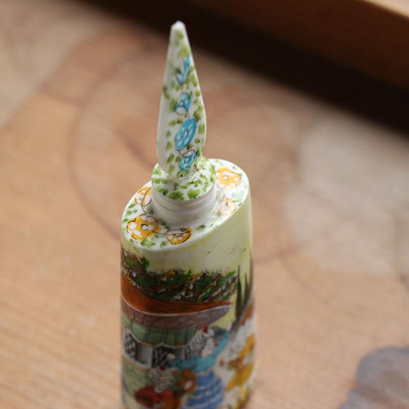 キャメルボーン ハンドペイントのインク瓶 オスマントルコ時代のミニチュール　トルコ雑貨 | ブランド登録なし | 01