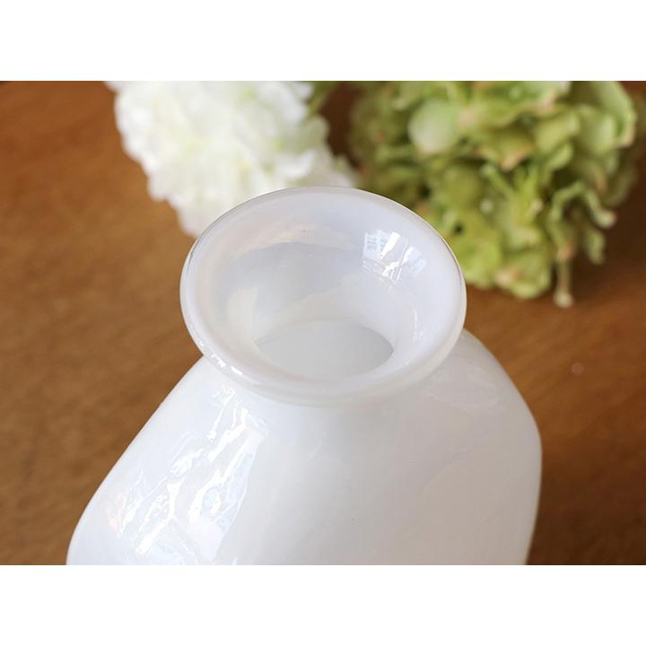 花瓶 長角瓶 一輪挿し フラワーベース ガラス シンプル オパール Ｈ17.5×Ｗ11.5×Ｄ5.5cm Flower Vase Galass Opal | ブランド登録なし | 02