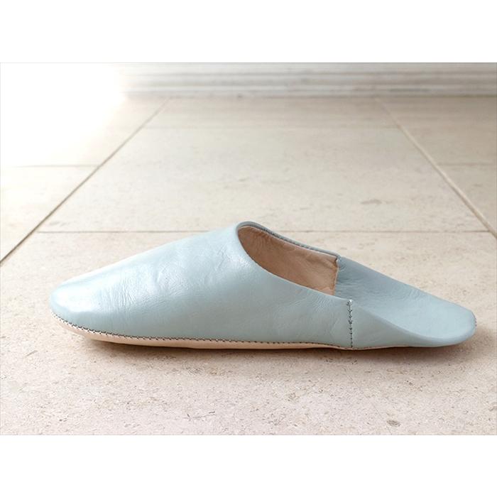 バブーシュ グレー 26cm（43）シンプル 無地　モロッコ　羊革スリッパ ハンドメイド | ブランド登録なし | 04