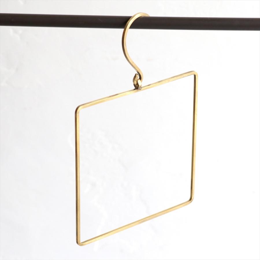 ＢＲＡＳＳ　タオルハンガー　スクエア15 x 15cm　フック長さ7.5cm | ブランド登録なし