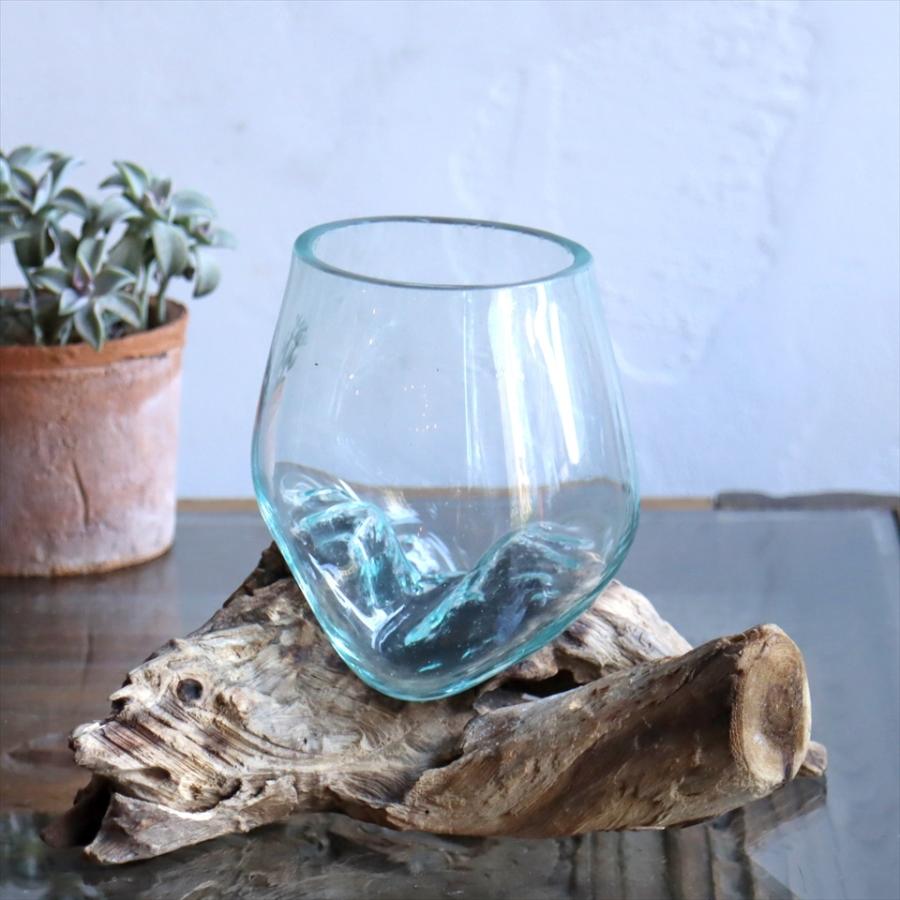 ガラスベース フラワーベース 花瓶 流木 Glass Planter Flower Vase 現品お届け Ta1956 23 インプレッションオブギャッベ 通販 Yahoo ショッピング