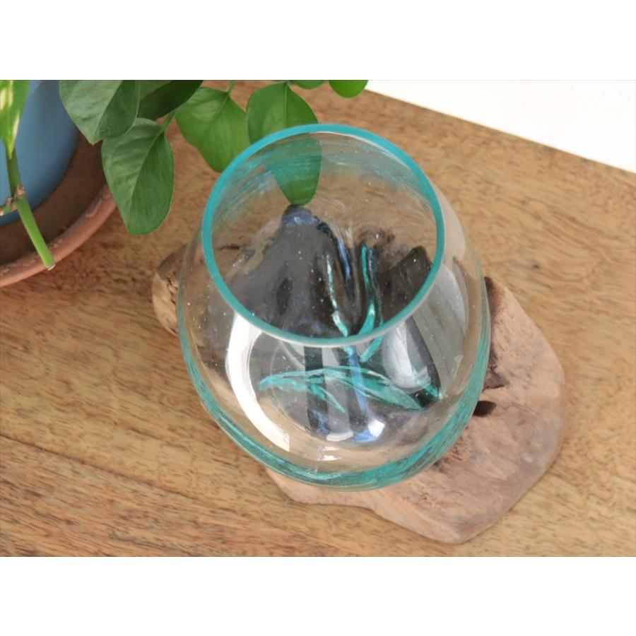 流木 フラワーベース 花瓶 H19×W20×D15cm ガラスベース glass planter/flower vase 【現品お届け】｜ipogabbeh｜04