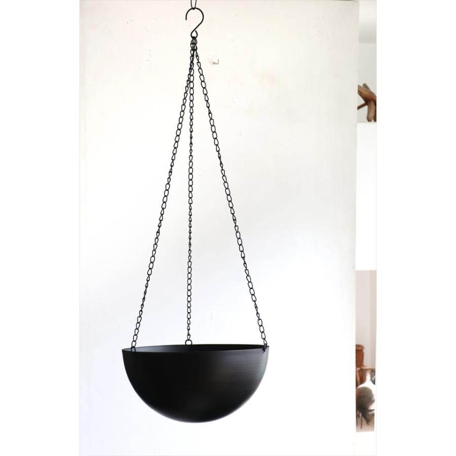 ハンギング　プランター/鉢カバー　アイアン　LLサイズ　直径30cm　ブラック |  | 01